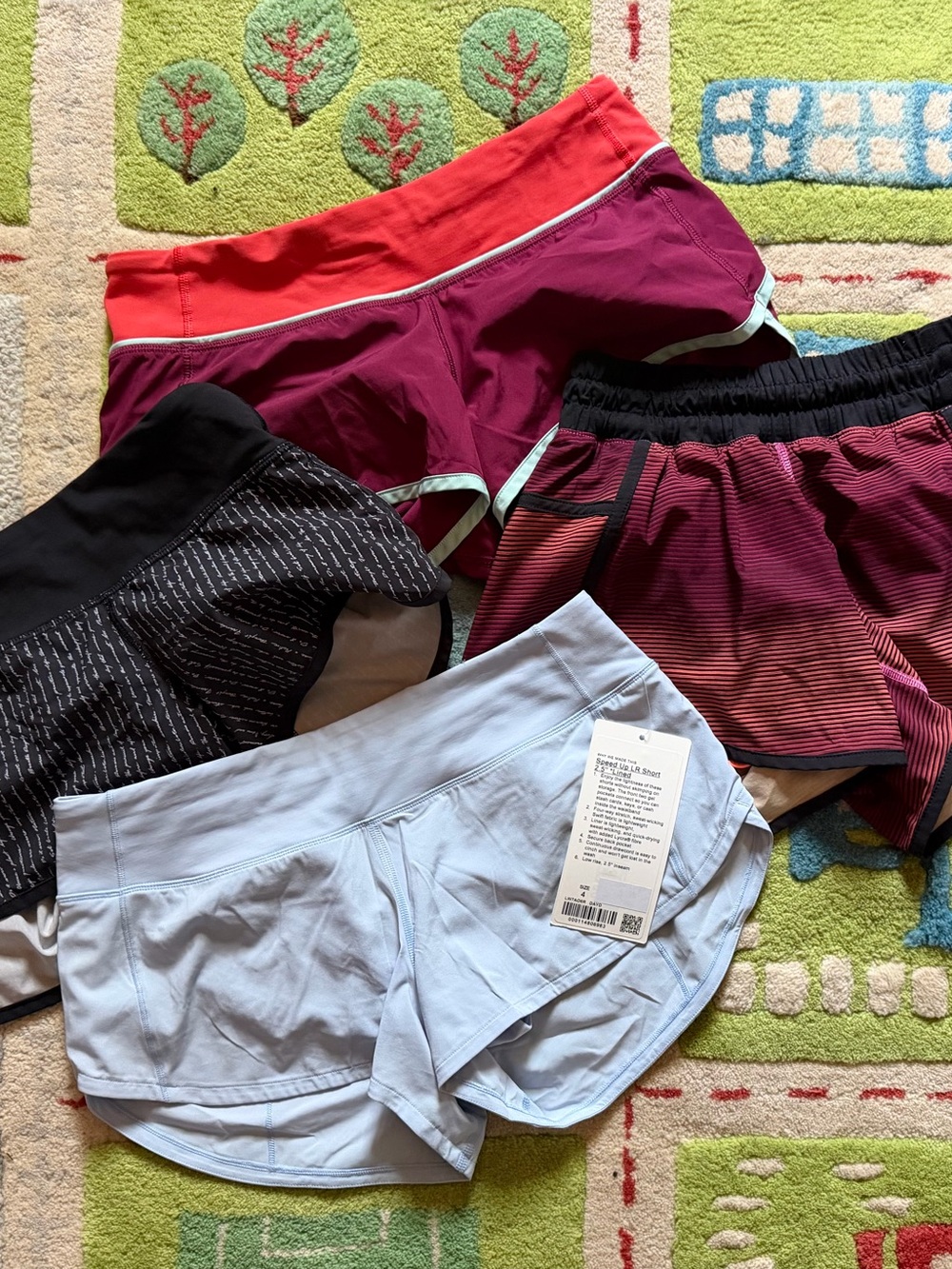Lululemon Women's Athletic Shorts - Multi-Color Set